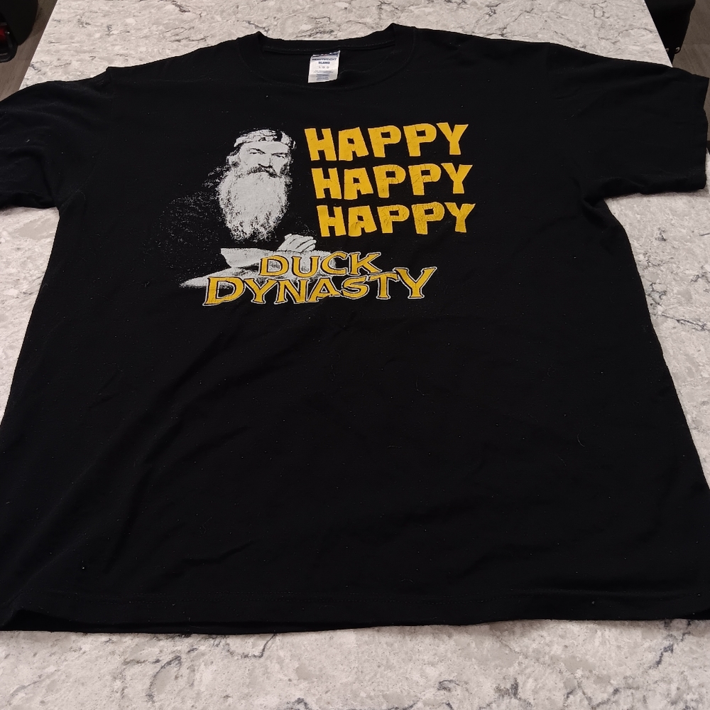 Jerzees heavyweight blend duck dynasty black adult LG t-shirt 👕